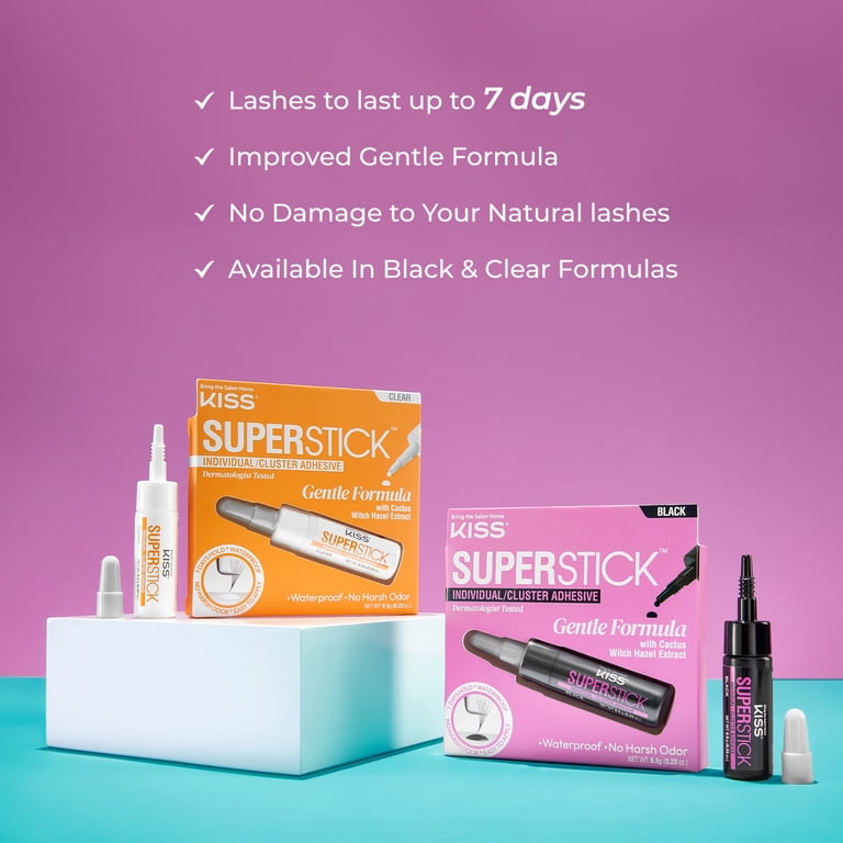 Kiss SuperStick Individual Lash Cluster Liquid False Eyelash