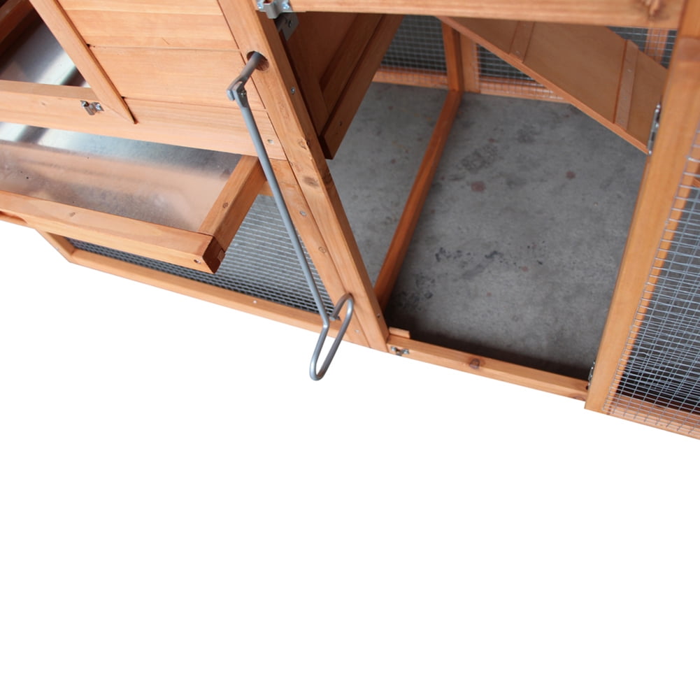 Kadyn Wooden Chicken Coop, Outdoor Rabbit Cage, Rabbit Cage with Lockable Door for Indoor Backyard,Large Chicken Farm 2 Tier Guinea Pig Pet House with Pull-Out Tray and Ramp (Log Color) Kadyn Wooden Chicken Coop, Outdoor Rabbit Cage, Rabbit Cage with Lockable Door for Indoor Backyard,Large Chicken Farm 2 Tier Guinea Pig Pet House with Pull-Out Tray and Ramp (Log Color)