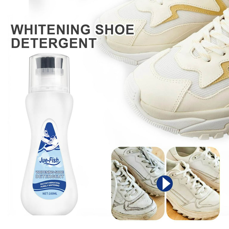 White Shoe Cleaner, Shoe Cleaner Sneakers Kit for White,Shoe Whitener  Cleansing for Sneakers,White Shoe Polish for Sneakers, No Water Needed,  Quick Dry, Non-Toxic, Safe on all Materials 