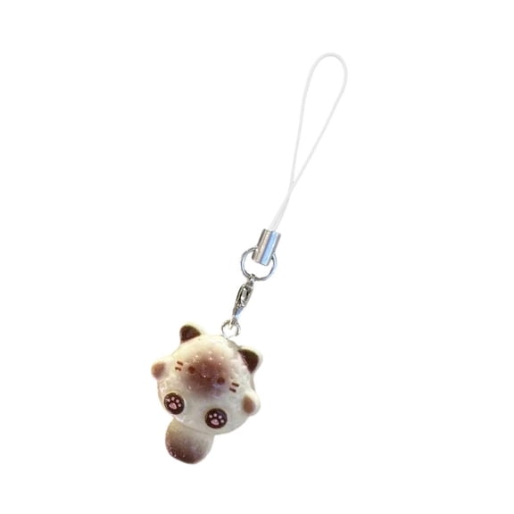 Giaone Cute Cat Design Phone Strap Cartoon Cat Phone Charm for Phone Keys Bags Purse