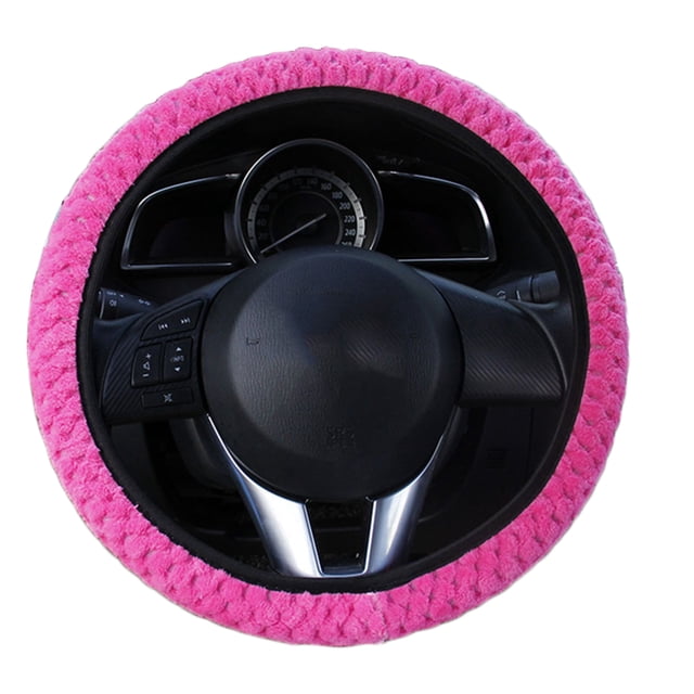 Universal Soft Warm Plush Car Steering Wheel Cover Elastic Automobiles Auto Steering-Wheel Case Protector