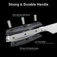 thumbnail image 6 of WELLSTAR Kitchen Knife Set 3 Piece， Chef Utility Paring Knife，German Steel  with Professional G10 Handle, 6 of 8
