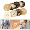 thumbnail image 3 of BUYISI 1 pcs resin button shirts, hand-sewn four-eye button jackets, suits, 3 of 5