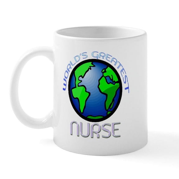 CafePress - World's Greatest Nurse Mug - 11 oz Ceramic Mug - Novelty Coffee Tea Cup