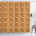 thumbnail image 1 of Ambesonne Orange and Yellow Shower Curtain, Various Pumpkins, 69"Wx84"L, Burnt Orange Multicolor, 1 of 2