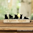 thumbnail image 2 of Craftnamesign Custom Wooden French Bulldog Desk Name Plate, Frenchies Mom Metal Nameplate for desk, 2 of 5
