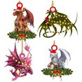 thumbnail image 1 of Figuras Dino Que Cuelgan El Ornamento Del Navidad 4 Piezas Acrílico para Decoraciones Automóviles, 1 of 8