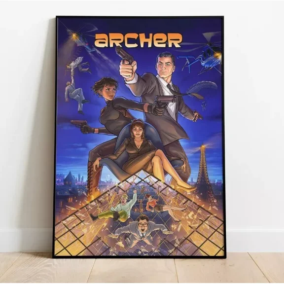 POSTER Archer Poster, Wall Art & Fine Art Print, Home Decor, Animated Series Poster 5 UNFRAMED, 12x18