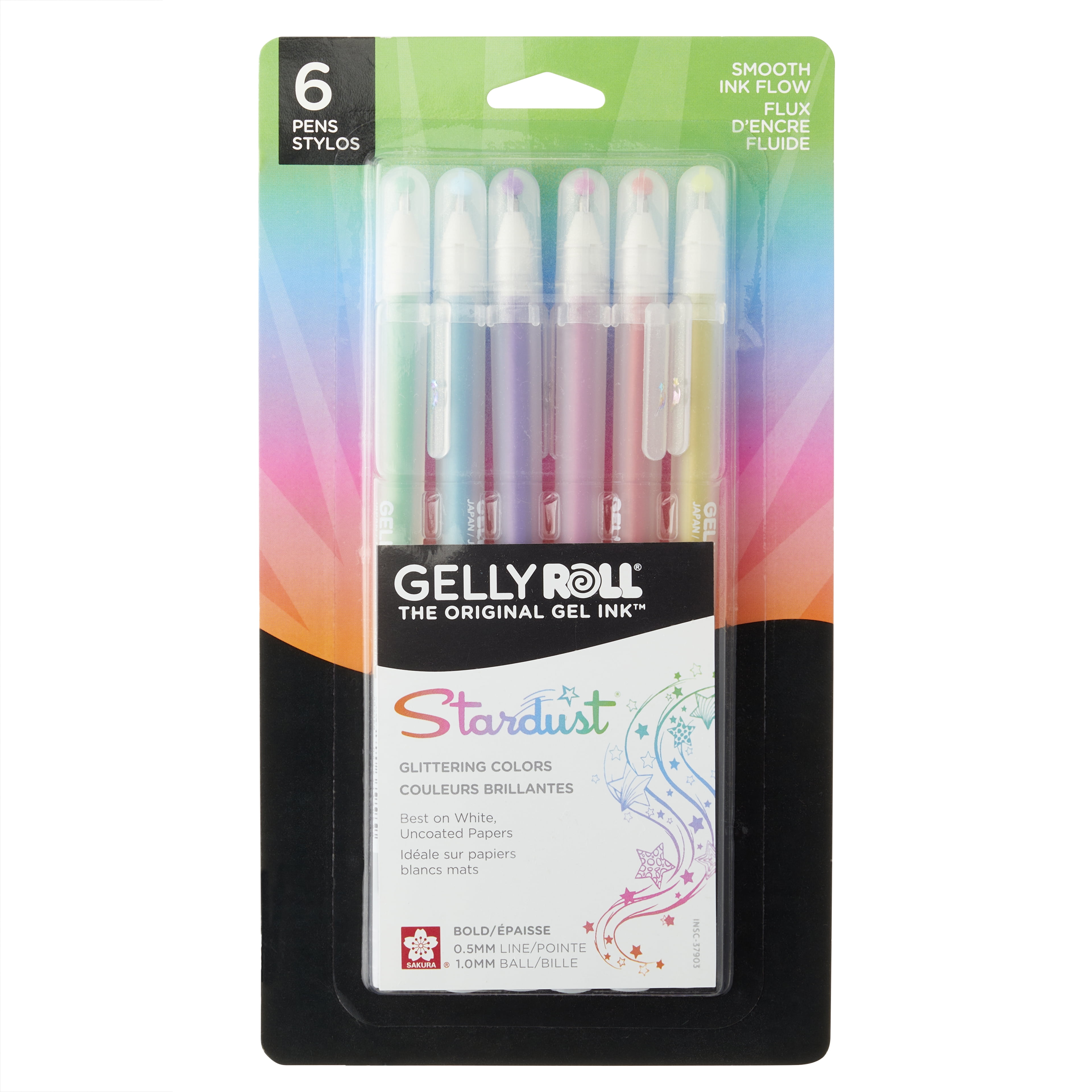 Gelly Roll Stardust Galaxy Glitter Gel Pen Set, 6 Packs: 6 ct. (36 total)