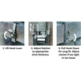 thumbnail image 2 of Brick Hanger Clamp Outdoor Heavy Duty 2-1/4" to 2-3/4" Brick Hook 30lbs No Wall Damage: No Drill, Holes, Nails or Screws, 2 of 6