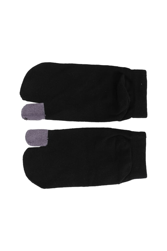 Fashionable Two Toe Socks Breathable Finger Socks Sweat Absorbing Pure Color Ankle Socks for Optimal Foot Alignment Comfort and Daily Wear 6.69 inches / 17 cm