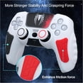 thumbnail image 4 of PS5 Controller Cover Case, Anti-Slip Silicone Cover Skin Compatible With PS5 Controller With Thumb Grip Caps, Joystick Protectors And Cover Wrap Sticker(2 Packs), 4 of 8