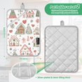 thumbnail image 6 of Yayeee Pot Holders Kitchen Heat Resistant with Pocket 7"x9.8" Cotton Oven Cooking Hot Pads, Nordic Style Christmas House, 6 of 7