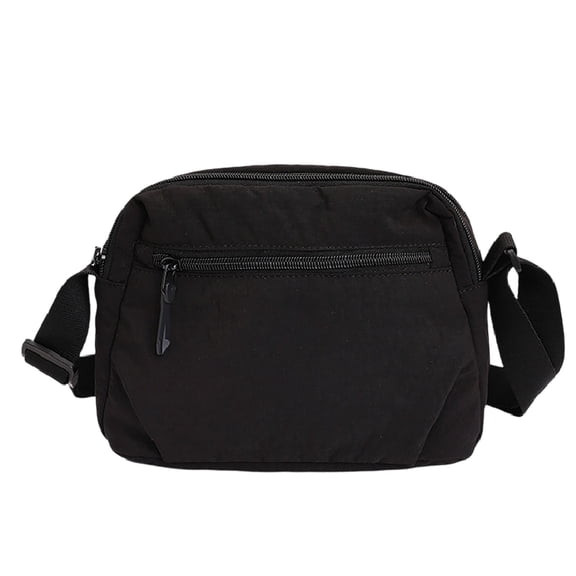 Nylon Crossbody Bags for Women Crossbody Bag Lightweight Multi-Zipper Multi-Pocket Small Sling Purse Shoulder Purse Handbag for Daily Outdoor Shopping Travel Commuting Walking Casual Versatile