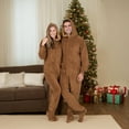 thumbnail image 6 of Footed Pajamas - Teddy Bear Adult Hoodie Chenille One Piece - Adult - Medium (Fits 5'8 - 5'11"), 6 of 6