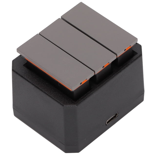 Battery And Triple USB , DC 5V 2-4A Input Fireproof 4.35V 1.4Ax3 Output Battery Kit With LED Indicator For OSMO Action Camera
