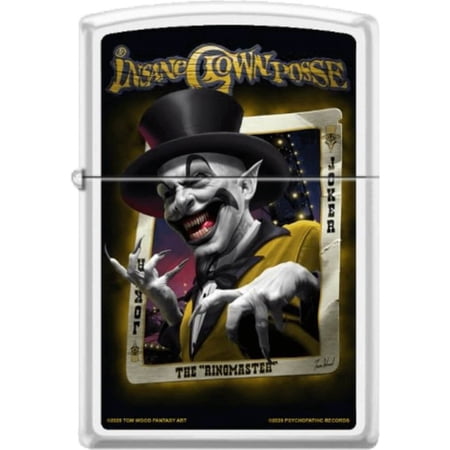 ICP Ringmaster - White Matte Zippo Lighter