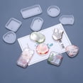 thumbnail image 4 of 18 Pcs Keychain Mold Epoxy Keychain Convenient Key Chain Molds Resin Heart Nugget Earrings Silicone Key Chain Molds, 4 of 6