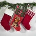 thumbnail image 5 of ASPCA, Yorkie 20 inch Velour Christmas Stocking, Red, Multi-Color, 5 of 5