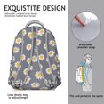 thumbnail image 5 of Sunflower Backpack for School,Cute School Bag,Schoolbag with Adjustable Shoulder Straps & Padded Back,15.3"x11"x7.1".﻿, 5 of 6