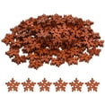 thumbnail image 4 of EeaseMX 100 botones de madera con forma de copo de nieve navideño, para manualidades de scrapbooking, 18 mm., 4 of 7