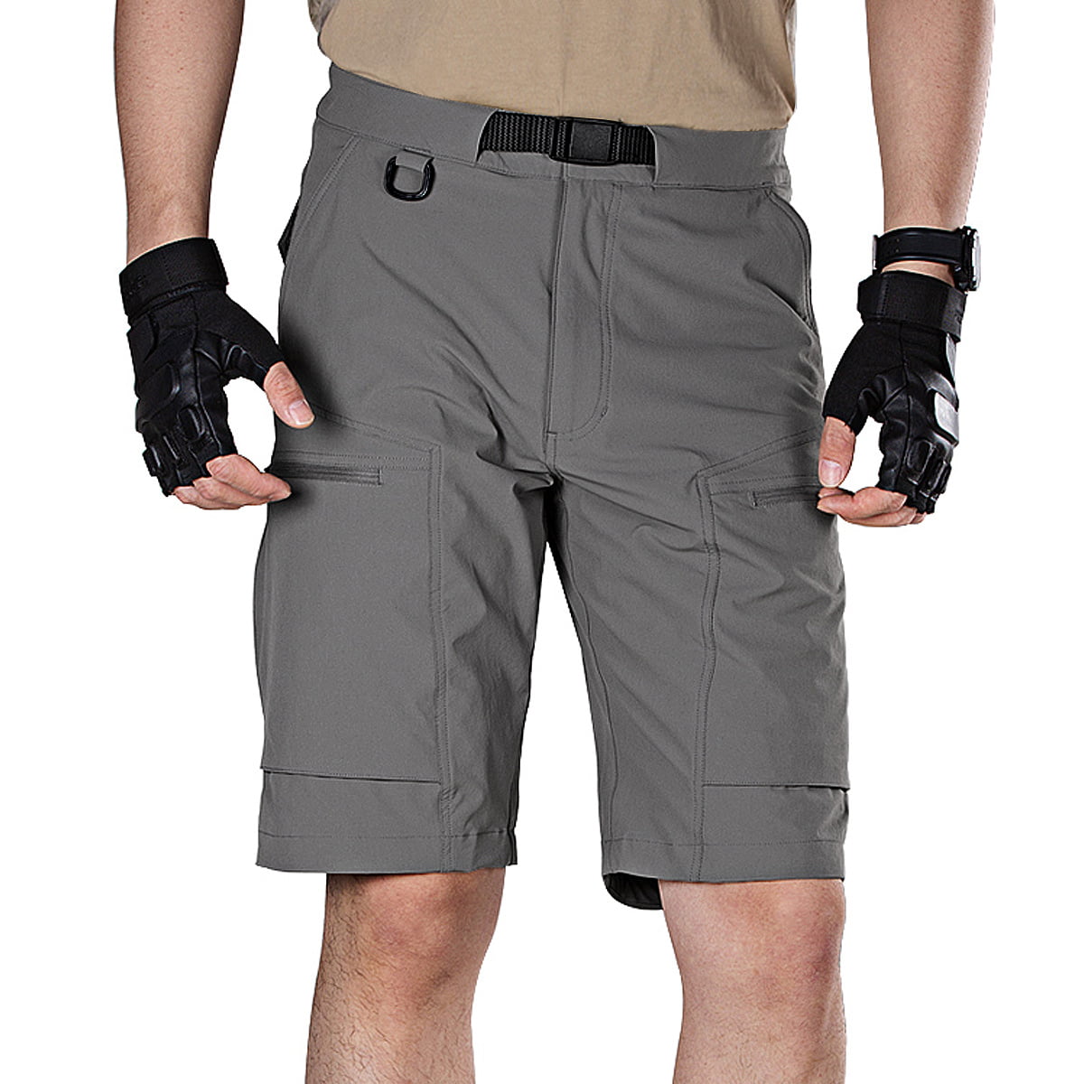 Lightweight Quick Dry Breathable Hiking Fishing Cargo Shorts AUTIWITUA Men's Waterproof Tactical Shorts Outdoor Cargo Shorts