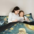 thumbnail image 4 of Manfei Sea Mermaid 7-Piece Twin Bedding Sets,Ocean Princess Bedding Comforter Set,Oil Painting Breathable Sheet Sets,Microfiber Girls Bedroom Decor,Reversible, 4 of 8