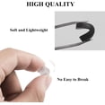 thumbnail image 3 of Eyeglass Nose Pads Covers Slip-on Silicone Glasses Nose Pad Anti Slip Soft Nose Pads for Eyeglasses Repair Kit(5 Pairs), Clear/S, 3 of 7