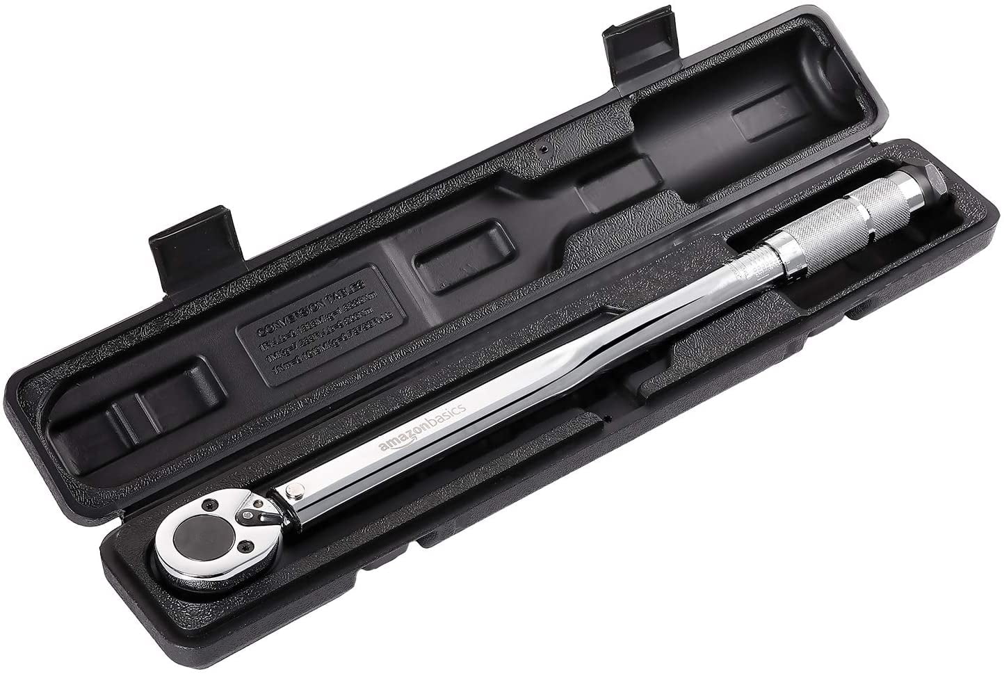 1/2-Inch Drive Click Torque Wrench with Plastic Storage Durable Ratchet Head New