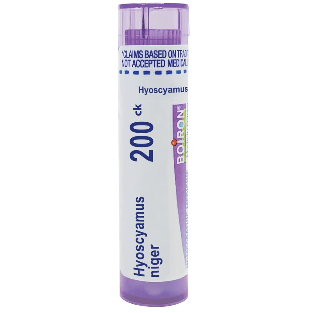Boiron Hyoscyamus Niger 200CK, Homeopathic Medicine for Restless Sleep, 80 Pellets