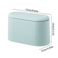 thumbnail image 2 of asddcavvf Mini Desktop Wastebasket With Lid Small Countertop Can Tiny Garbage Kitchen Scrub Brush, 2 of 4