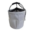 thumbnail image 2 of Linnome Portable Storage Basket Drawstring Closure Multi Functional Folding Organizer Gardening Tool Camping Bag Foldable Cloth White, 2 of 6