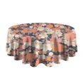 thumbnail image 5 of Pioneer Flower Floral Print Pattern Round Tablecloth 60"x60",Wrinkle Wipeable Table Cloth for Kitchen Dining Room Picnic Patio Party, 5 of 6