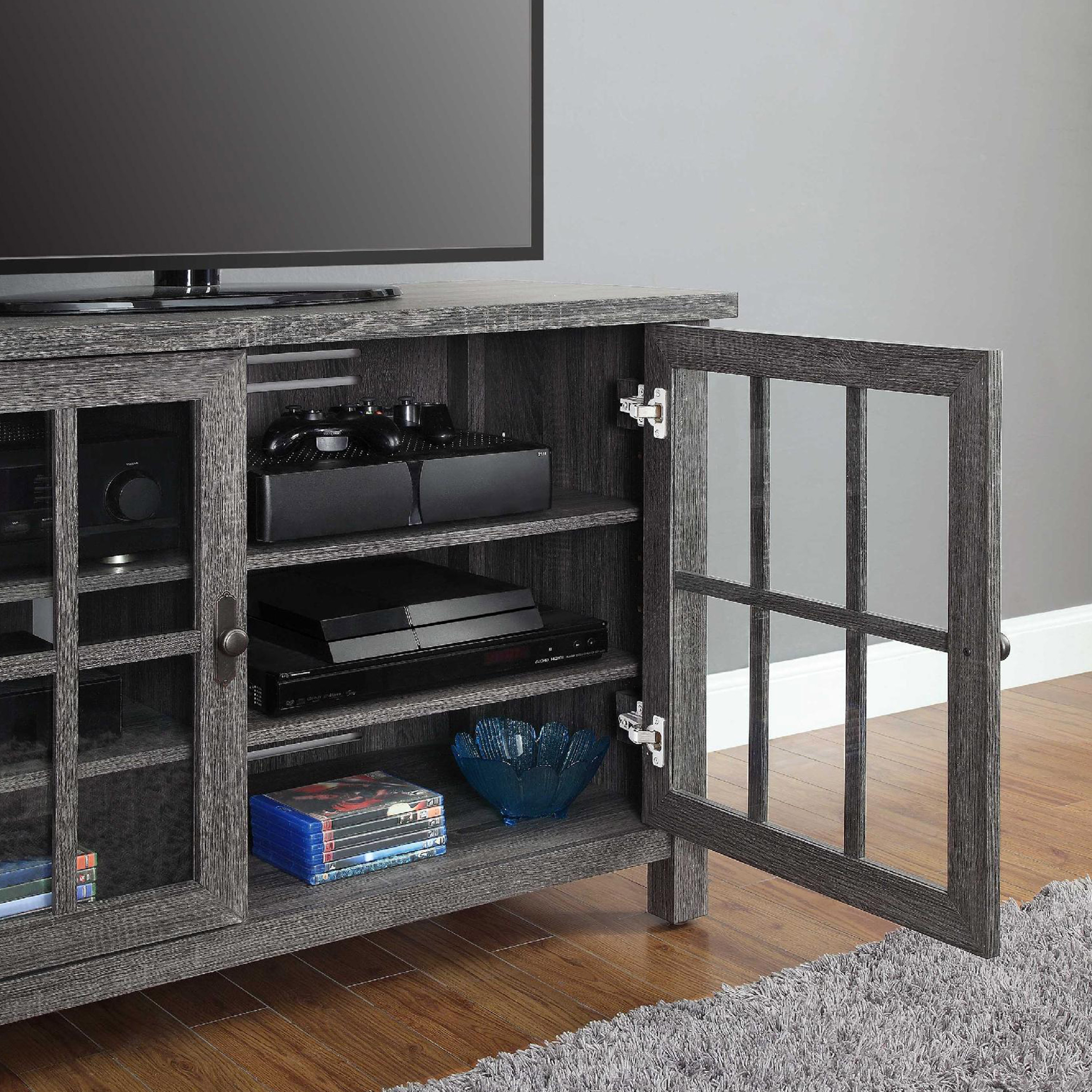 Better Homes & Gardens Oxford Square TV Stand for TVs up to 55", Gray - image 2 of 8