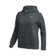 thumbnail image 1 of Sudadera con capucha Nike Club para mujer, color gris oscuro, 1 of 1