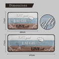 thumbnail image 4 of Eat Good Kitchen Mat Washable - Kitchen Mat Set of 2, Farmhouse Kitchen Rugs, Non Slip Kitchen Rug with Sayings, Kitchen Sink Floor Mat, Eat Good Laugh Often Live Well Mat, Kitchen Mat with Words, 4 of 6