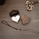 thumbnail image 5 of Caja Corazón De Madera Nogal Para Anillos De Boda Compromiso Belug, Cafe Oscuro Blanco, 5 of 5
