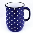 thumbnail image 6 of Blue Polka Dot 5-Pint Vintage Style Steel Enamelware Pitcher - Great for Home/Outdoor Use, 2.5L, 6 of 6