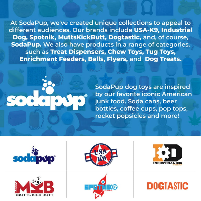 SodaPup Fish Bone - Durable Dog Chew Toy Made in USA from Non