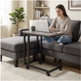 thumbnail image 4 of EDX C-Shaped End Table, Small Side Table for Couch, Sofa Table with Metal Frame for Living Room, Bedroom, Bedside, Gray, 4 of 10