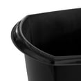 thumbnail image 6 of Sterilite Large Kitchen Trash Can, 10 Gallon Plastic Garbage Bin with No Lid, Black, 6 of 8