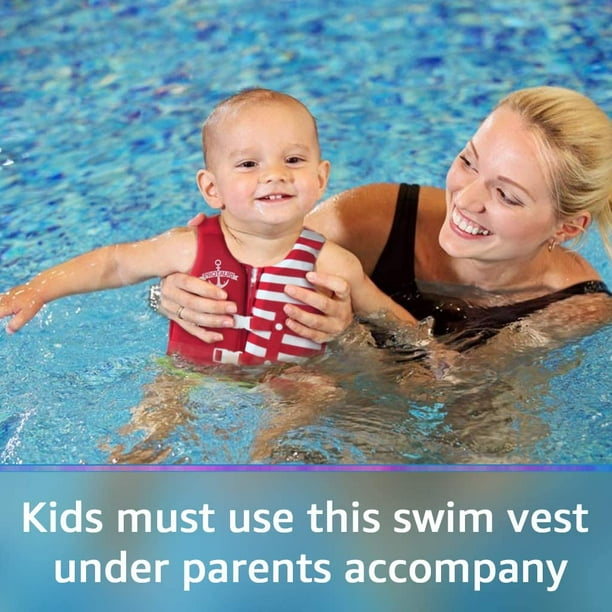 Gilet de natation pour tout-petits, flotteurs pour tout-petits, maillot de  bain flottant pour enfant avec sangle de sécurité réglable pour enfants  unisexes, S 