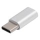 thumbnail image 3 of Adaptador tipo C Micro transferencia Aleación de aluminio Enchufe Mini cargador OTG para transmisión de datos (Plata), 3 of 8