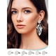 thumbnail image 4 of 12 piezas de 6 estilos de aretes de acero inoxidable, aretes planos y redondos con textura de disco, aretes con tuercas y aros en blanco., 4 of 4
