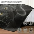 thumbnail image 6 of 3D Black Cat Sherpa Fleece Throw Blanket,Cat Lovers Animal Design Sherpa Blanket for Kids Girls,Cat in The Hiding Place Fleece Blanket,Soft Lightweight Decor for Sofa, 27 x 39 Inches, 6 of 9