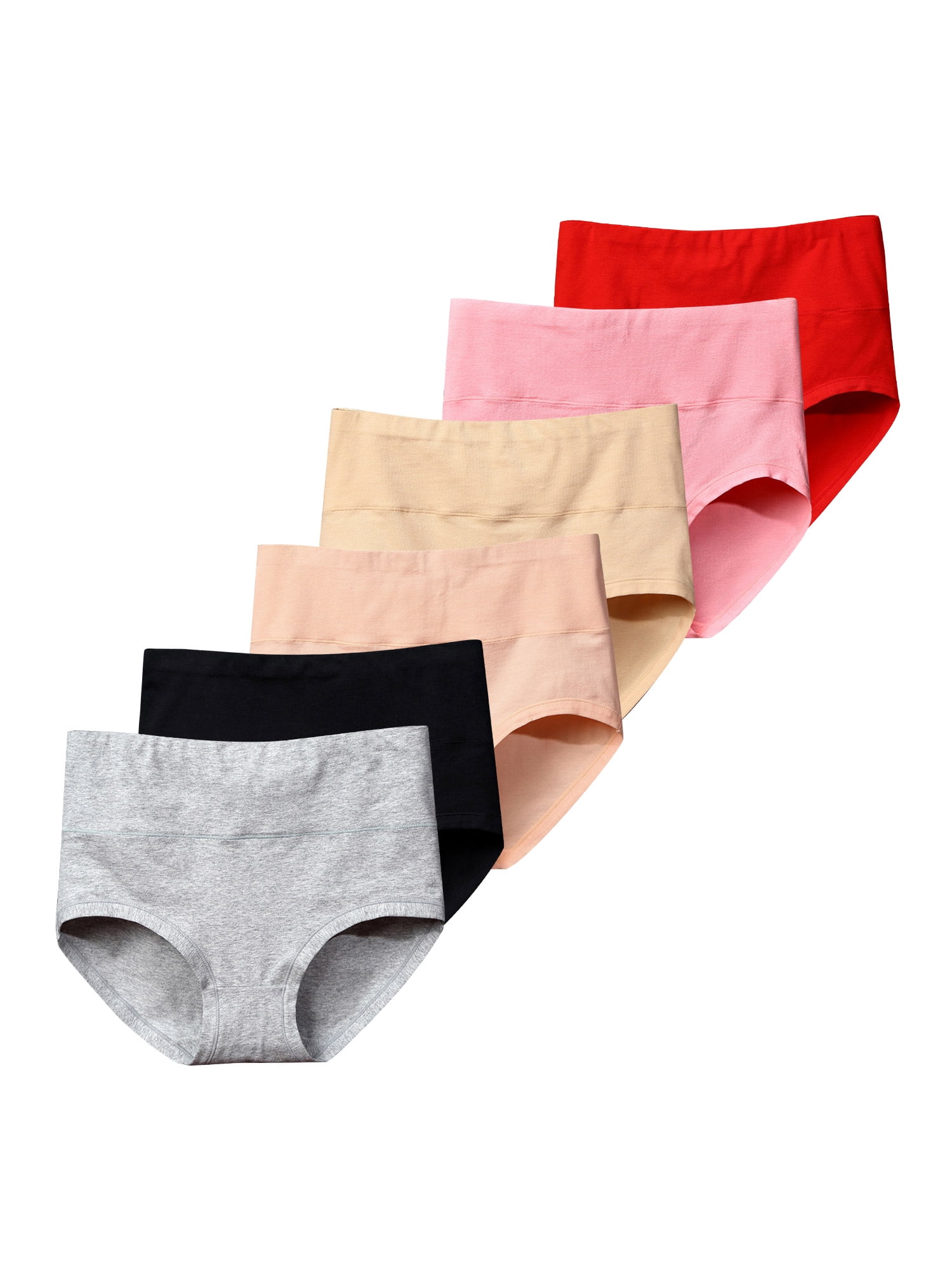 3pcs Women Underwear High Waist Cotton Girl Pregnant Ladies