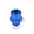 thumbnail image 2 of Uxcell Wheel Hex Hub Adapter with M4 Threaded Axle,12mm to 17mm for 1/10 RC Car Upgrade 1/8 Tires (Navy Blue), 2 of 6