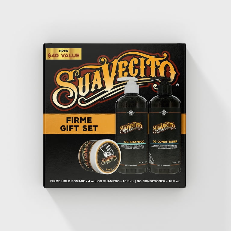 Suavecito Firme Hold 3個セット Suavecito Firme Hair Care Gift Set, for All Hair Types, Firme