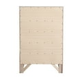 thumbnail image 2 of Glory Furniture Marilla 5-Drawers Bedroom Chest in Silver Champagne, 2 of 8
