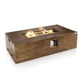 thumbnail image 2 of Outdoor Propane Fire Pit Table - CSA/ETL Certified Safe 50,000 Pulse Ignition Weatherproof Square Propane Gas Fire Table - Adjustable Flame, Thermocouple - PVC Cover, Lava Rock - SereneLife SLCNX76, 2 of 8